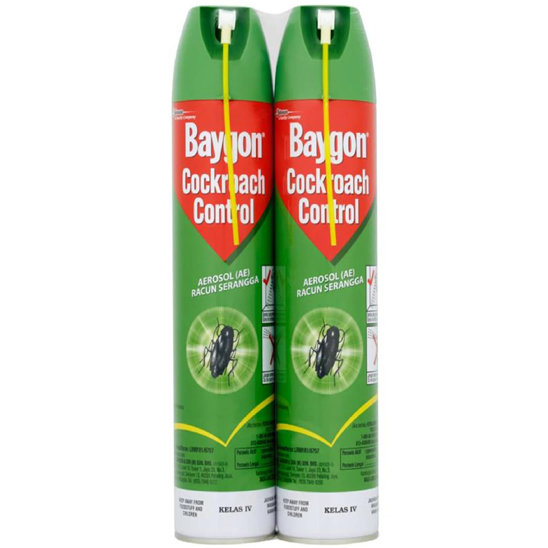 BAYGON Cockroach Control 2 X 570ML Aerosol Spray